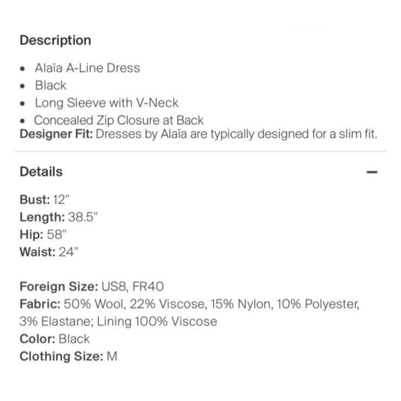 ALAIA FLAIR & FIT PERFORATED LONG SLEEVE DRESS - Picture 4 of 4